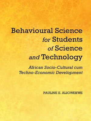 cover image of Behavioural Science for Students of Science and Technology